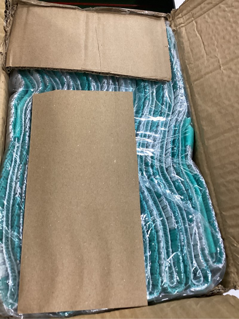 Condition photo showing New/Like New for OLANLY Outdoor Rug Waterproof 9x18 ft, Reversible Outdoor Plastic Straw Rug, Boho Patio Rug, Indoor Outdoor Carpet, RV Mat Outside for Patio, Camp, Picnic, Balcony, Deck, Backyard, Turquoise & White Turquoise & White 9' x 18' (Rectangular)