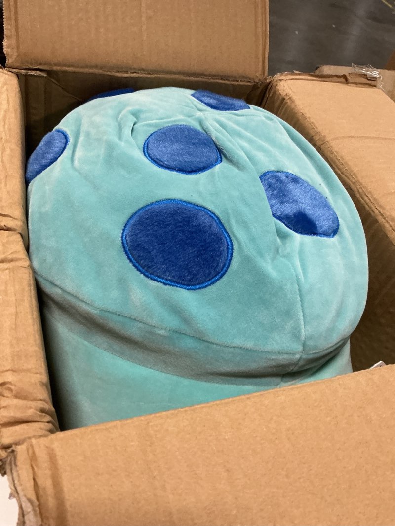 Condition photo showing Good Condition for Squishmallows Original 16-Inch Ankur Teal Mushroom with Fuzzy Blue Spots and Belly - Official Jazwares Large Plush