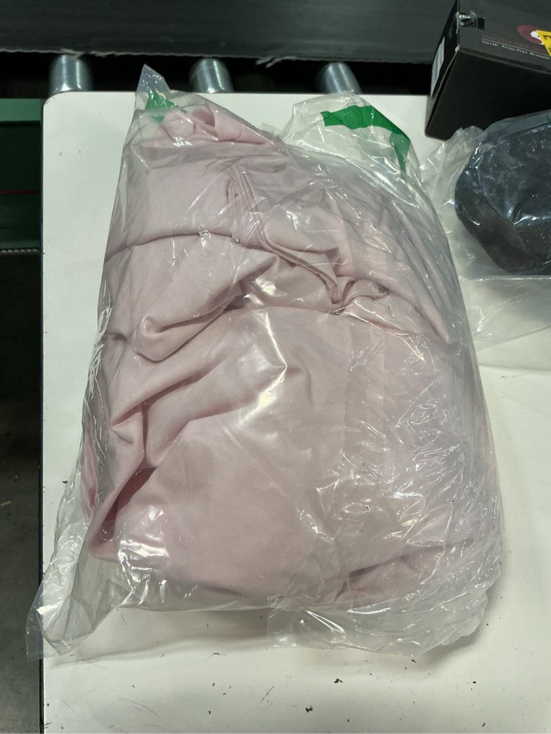 Condition photo showing As Is for duvet cover full size set - extra soft full duvet cover 80" x 90" with 2 pillow shams - hotel luxury, easy care & fade free with zipper closures & ties - all season, comfy & breathable (lavender pink) 33 - lavender pink (no comforter) full (80x90)