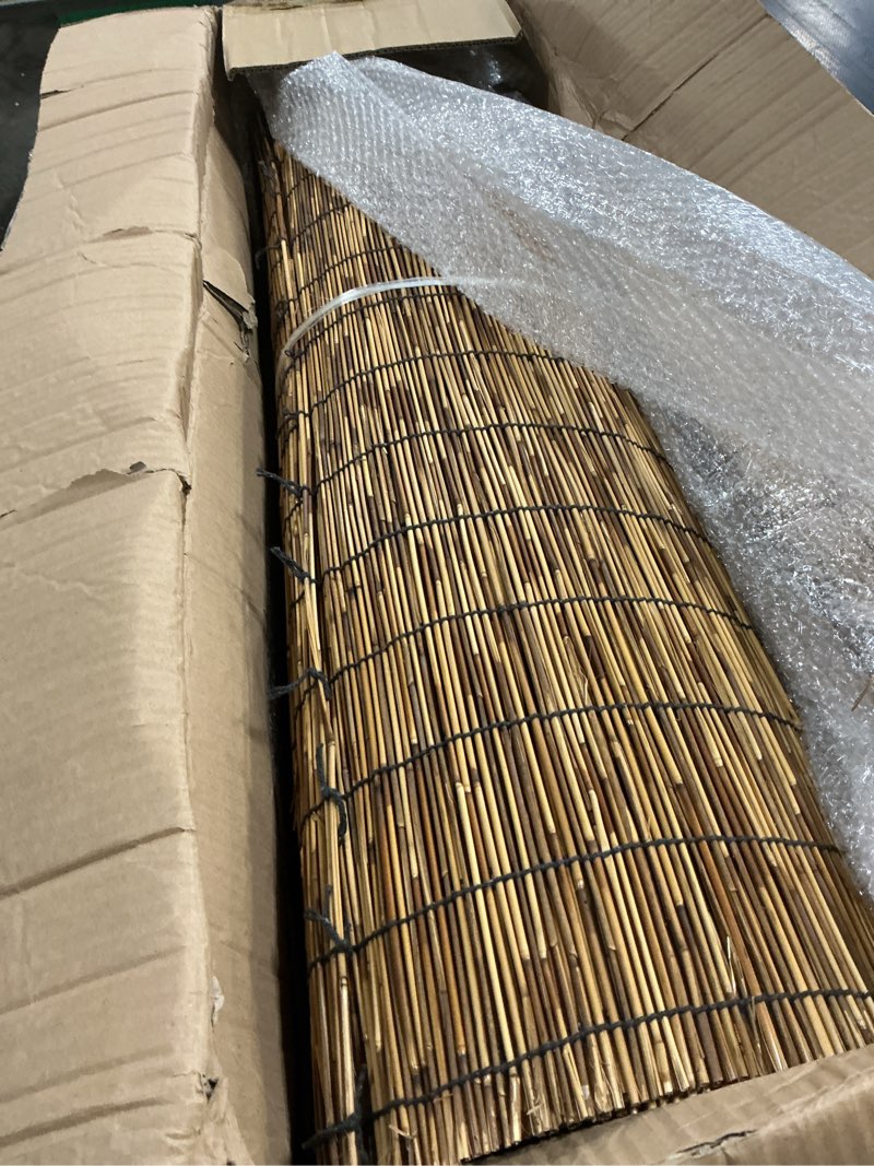 Condition photo showing Good Condition for drydiet 3.28ft x 50ft natural reed fencing bamboo privacy screen balcony reed fence for garden curtain bamboo screen fencing for outdoor backyard patio