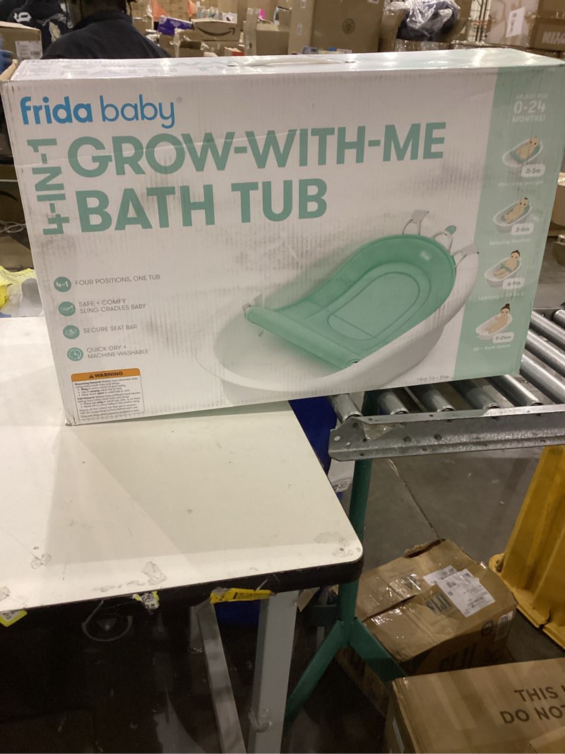 Condition photo showing New/Like New for Frida Baby 4-in-1 Grow-with-Me Baby Bathtub, Baby Tub for Newborns to Toddler with Removable Bath Seat & Backrest for Bath Support in Tub Bath Tub