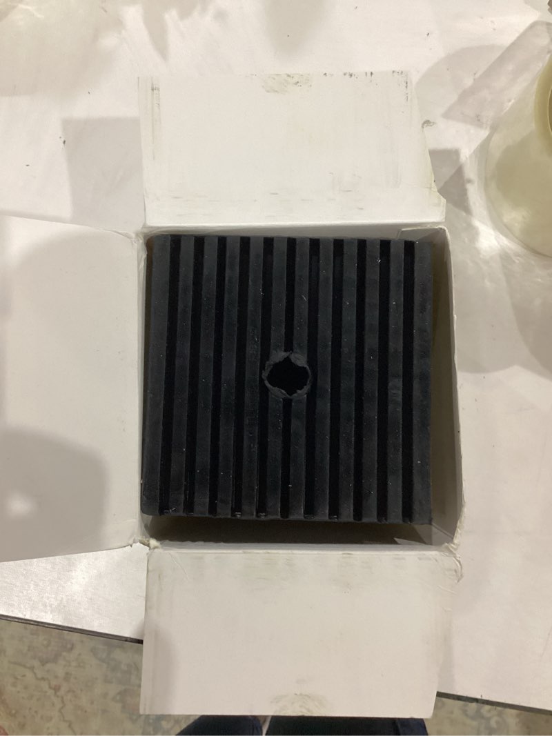 Condition photo showing Good Condition for 4 pack shock pad for air compressor or equipment solid rubber 4"x4"x1.2"