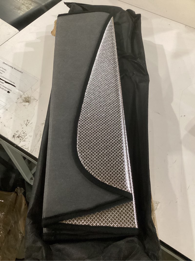 Condition photo showing Good Condition for pigenius windshield sun shade for bmw 4 series coupe & m4 (f32/f82) 2014-2020, fits 428i 430i 435i 440i m4, reflective aluminum film front window sunshade - blazblock silver diamond pattern for 4 series coupe/m4 2014-2020 coupe