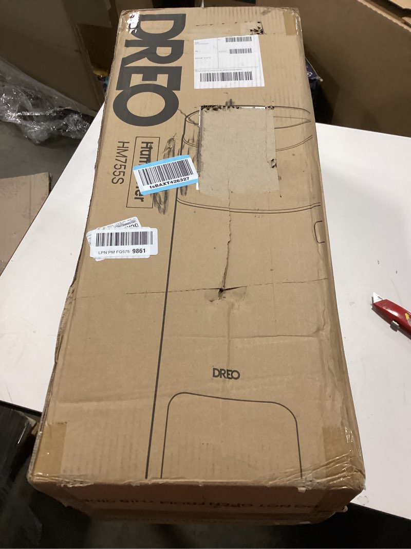 Condition photo showing New/Like New for DREO 16L Smart Humidifier Large Room 1000 ft², 130H Cool Mist Air Humidifiers for Bedroom Plants Baby, Top Fill, Remote/Touch/Voice & APP Control, Clean Tank Technology, 30dB, RGB Light, HM755S White