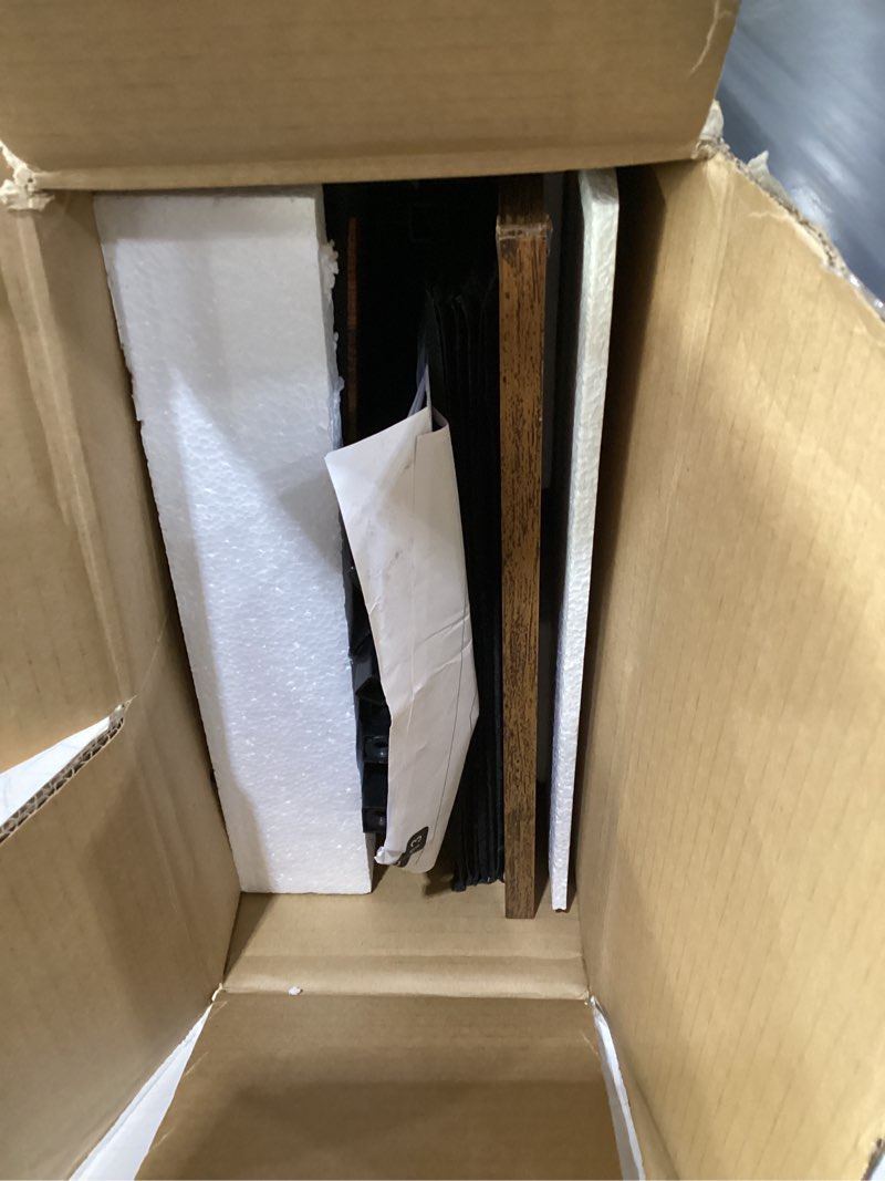 Condition photo showing As Is for dumos 6 drawers dresser for bedroom with wheels, fabric storage cabinet organizer with removable fabric bins, sturdy steel frame for living room, office, entryway, closets, brown rust 11.8"d x 15.7"w x 39.4"h (6 drawers)