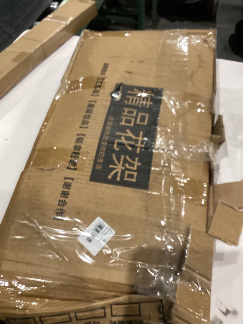 Condition photo showing As Is for 2 Pack Metal Potted Plant Stand 2 Tier Tall Flower Pot Stands Decorative Flower Pot Rack Planter Holders Indoor Outdoor White