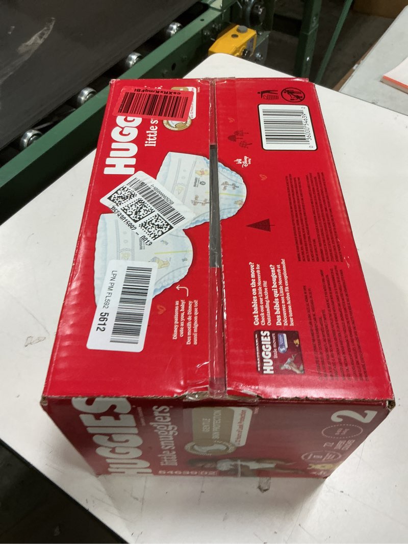 Condition photo showing New/Like New for Huggies Little Snugglers Baby Diapers, Size 2 (12-18 lbs), 72 Ct Size 2 72