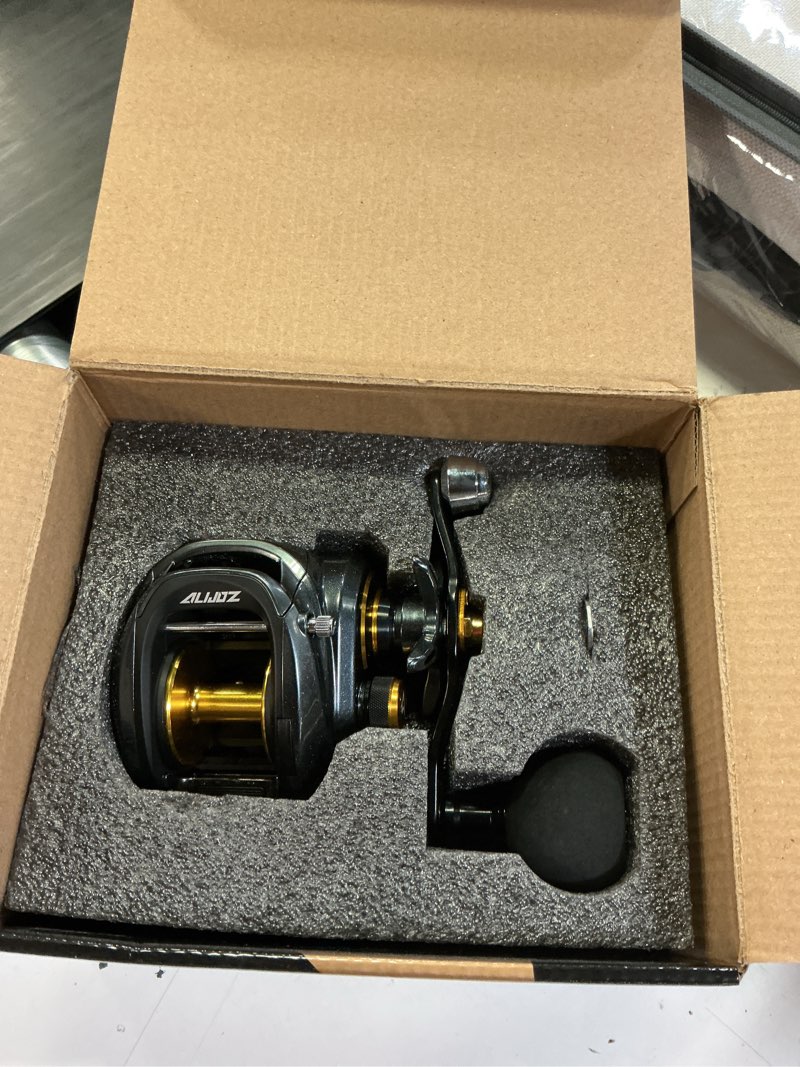 Condition photo showing Good Condition for piscifun alijoz 300 baitcaster fishing reel,aluminum frame baitcasting reel, 33lbs max drag, freshwater & saltwater low profile casting reel for musky, available in 6.6:1/8.1:1 gear ratio 8.1:1 gear ratio right hand retrieve - powerful handle