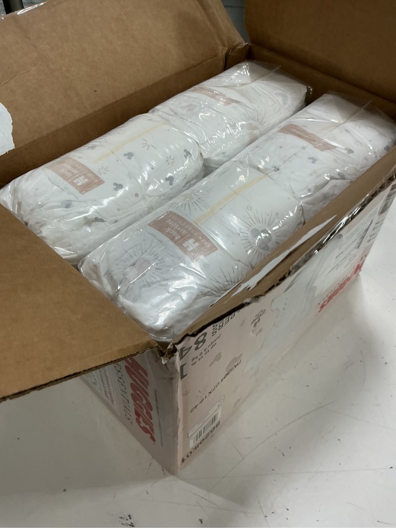 Condition photo showing New/Like New for (size:1) huggies skin essentials luxury diapers - size 1 - 84ct