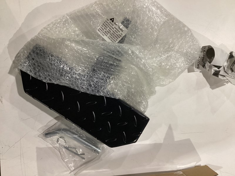 Condition photo showing Good Condition for kaycentop universal hitch step 2 inch receiver, anti slip tow bumper step guard, black tow hitchsteps for pickup truck car suv with pin, weight capacity 600 lbs