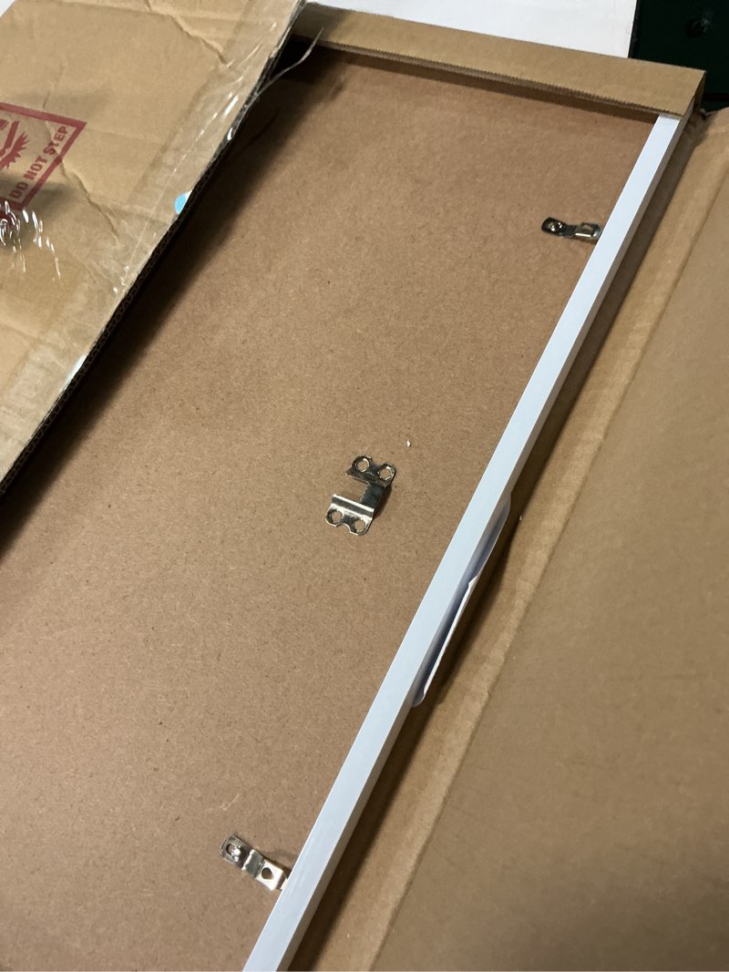 Condition photo showing Good Condition for lavie home 16x20 picture frame for wall display, 16x20 white picture frame with hd plexiglas, 16 x 2