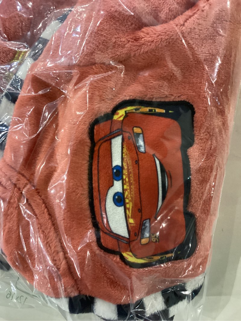 Disney Cars Boys Robe | Hooded Boys Bathrobe | Cars House Robe | Lightning McQueen Clothes Red Size 