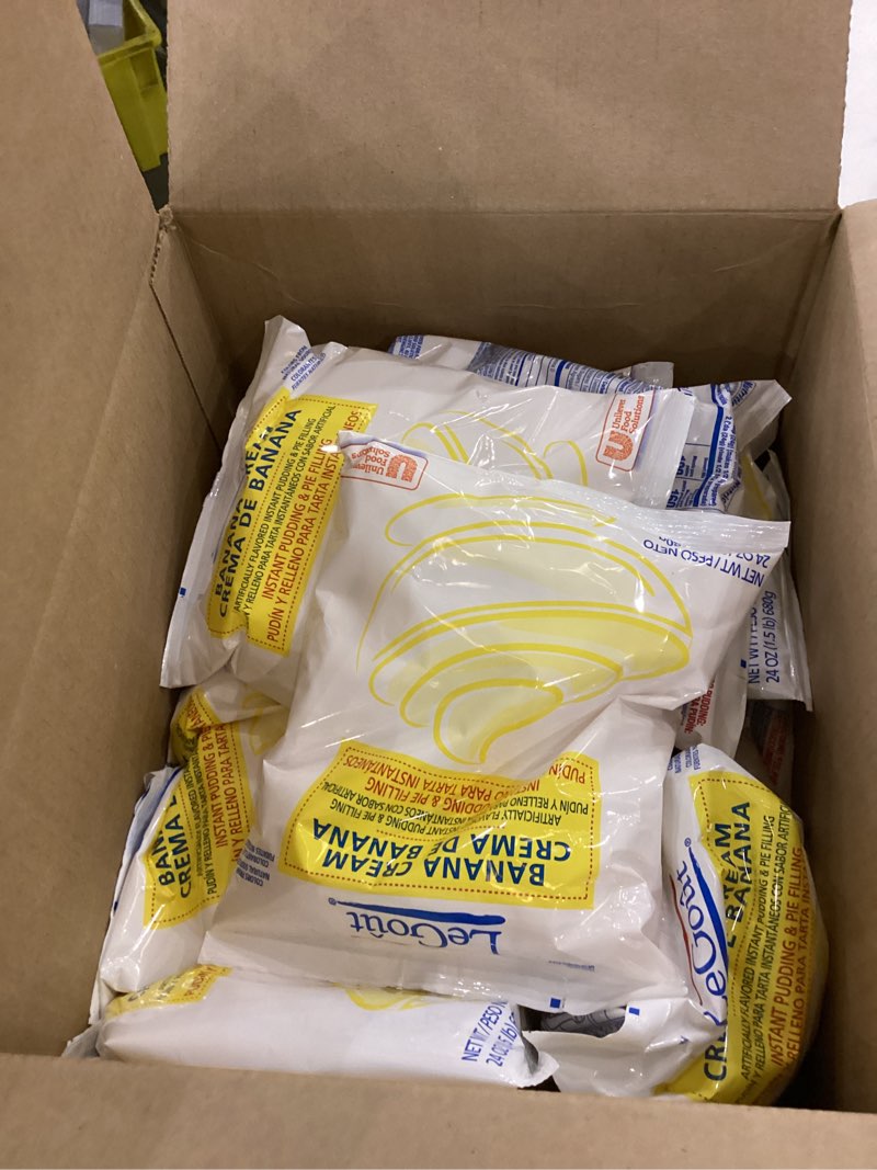 Condition photo showing New/Like New for LeGout Banana Cream Instant Pudding and Pie Filling  3750076950 (9575)