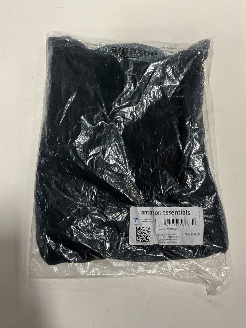 Condition photo showing New/Like New for Amazon Essentials Women's Short Sleeve Elastic Waist Cotton Jersey Minidress X-Small Black