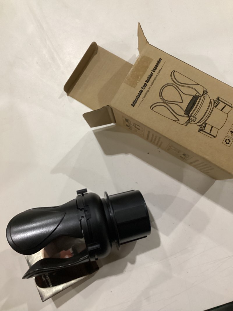 Condition photo showing Good Condition for car cup holder expander, cup holder extender adapter with expandable arm and adjustable base, compatible with yeti ramblers 14-64oz, hydro flasks 18-64oz most coffee mugs bottles & cups cup-1pack