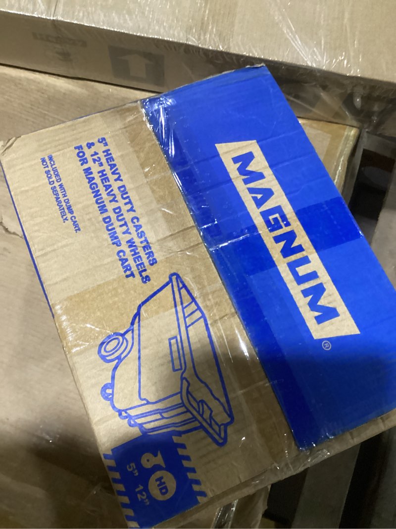 Condition photo showing Good Condition for Magnum Tool Dump Cart heavy-duty wheel and caster set.  