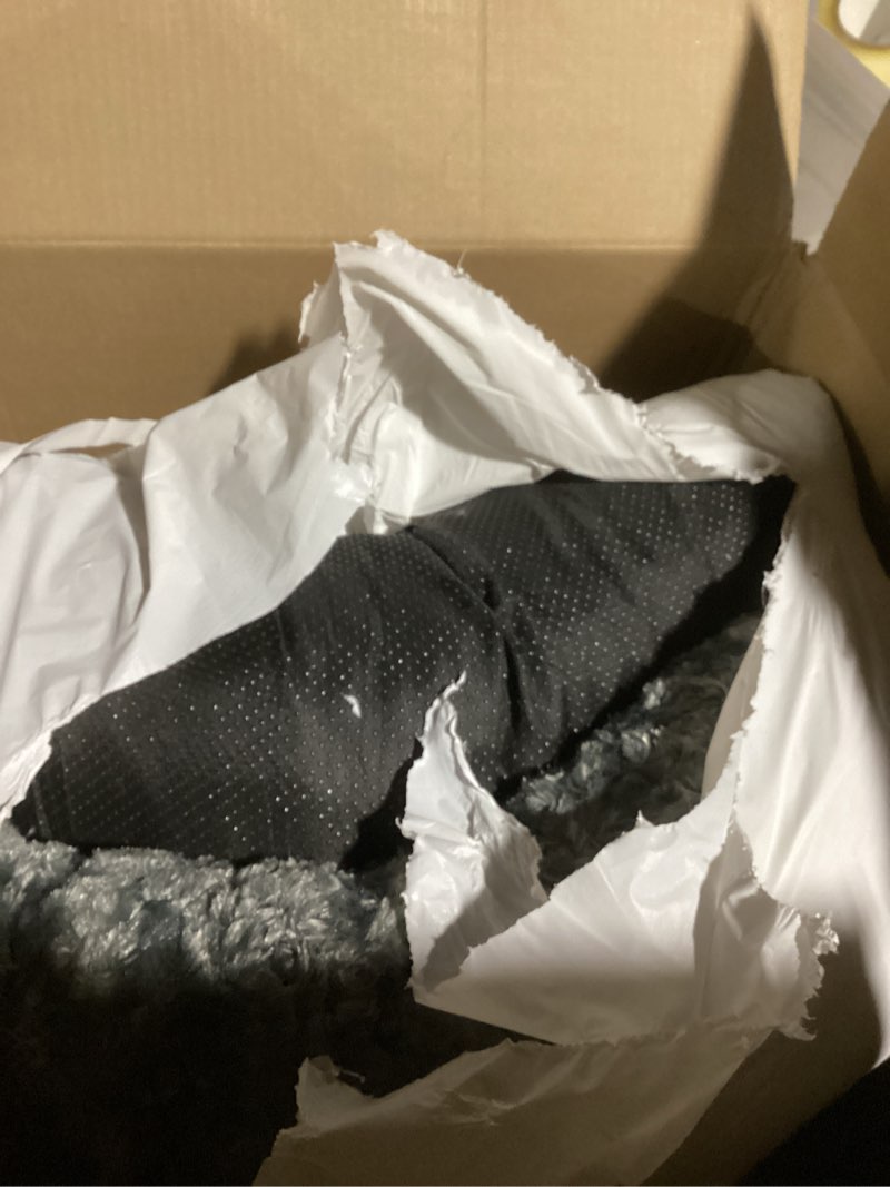 Condition photo showing Good Condition for (similar to) comfort expression orthopedic dog bed for extra large dogs 42x30 inch, waterproof egg crate foam xl pet bed with removable bolsters, dog couch with washable cover & non-slip bottom, grey