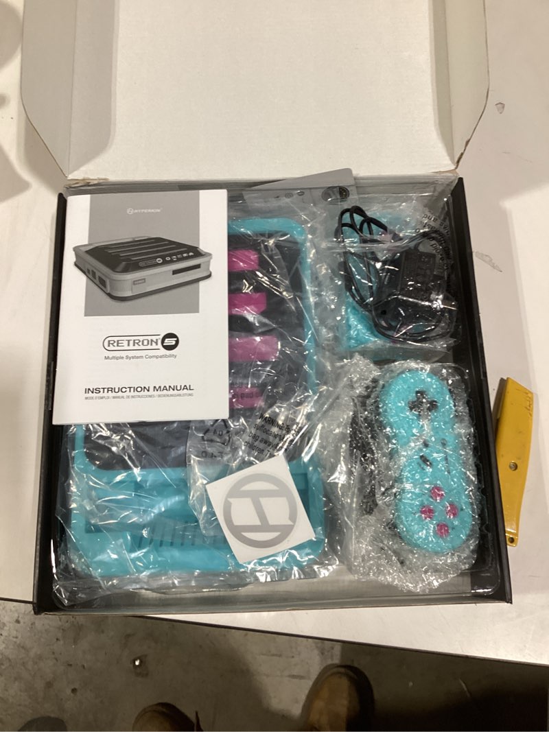 Condition photo showing item condition for hyperkin retron 5: hd gaming console for gba/gbc/gb/super nes/super famicom/genesis/mega drive/master system (hyper beach) - super nes