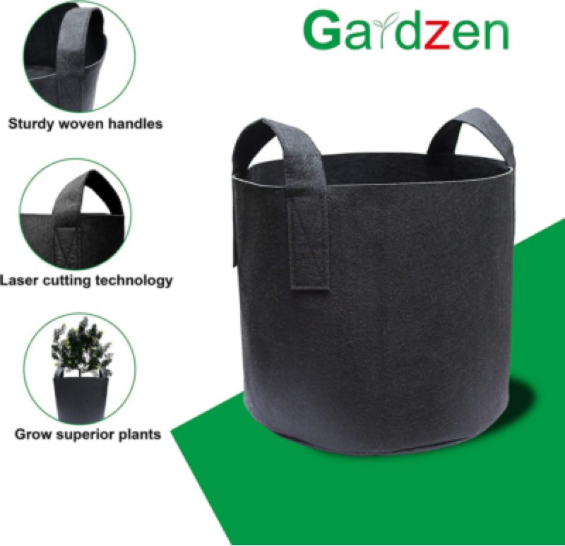 Gallon Grow Bags, Aeration Fabric Pots 10 Gallon