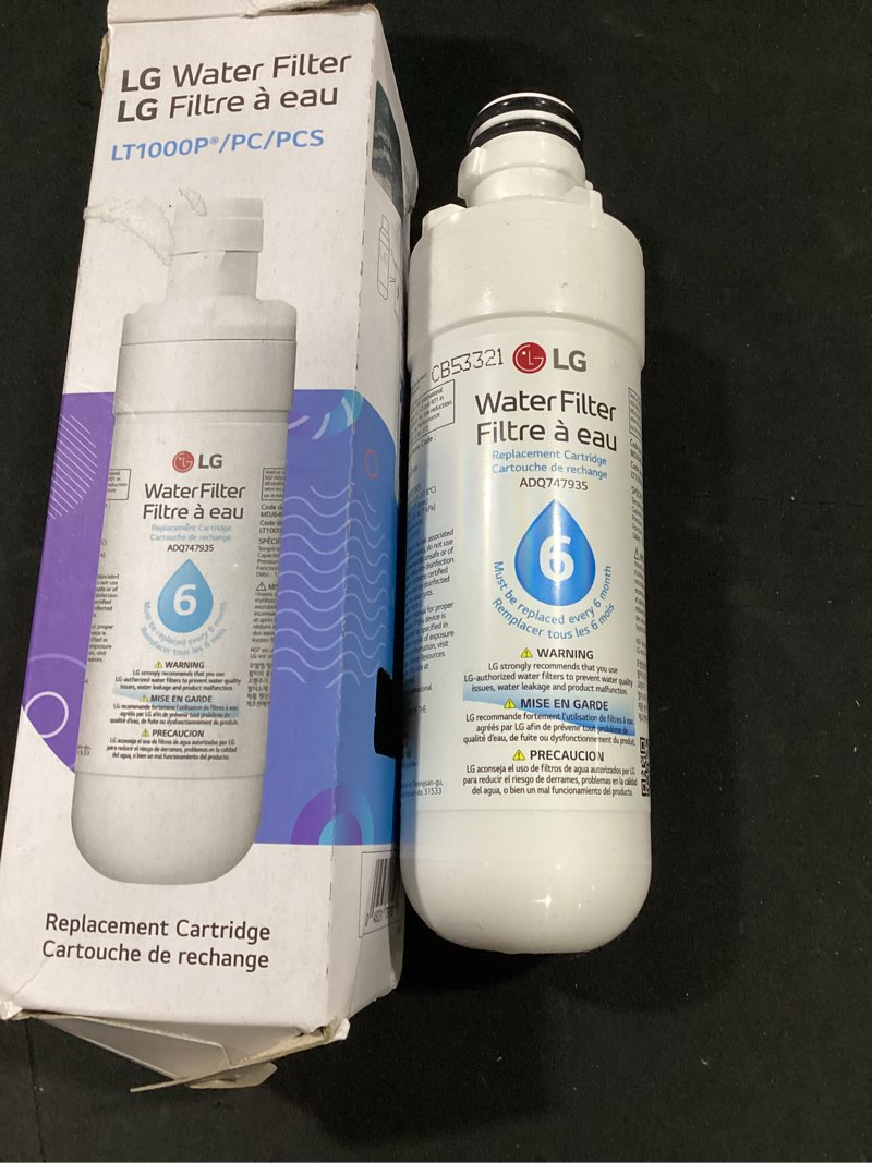 Condition photo showing As Is for lg lt1000p - 6 month / 200 gallon capacity replacement refrigerator water filter (nsf42, nsf53, and nsf401) adq74793501, adq75795105, agf80300704, or agf80300705 white 1-pack