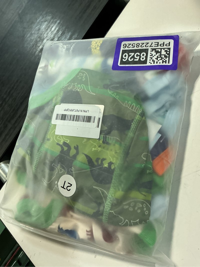 Condition photo showing New/Like New for ez moms 10 packs reusable potty training underwear for boys double absorption toddler training pants 2t-3t high waist dinosaur toddler underwear boys 2t kid confident pee pants with a laundry bag 2t boys