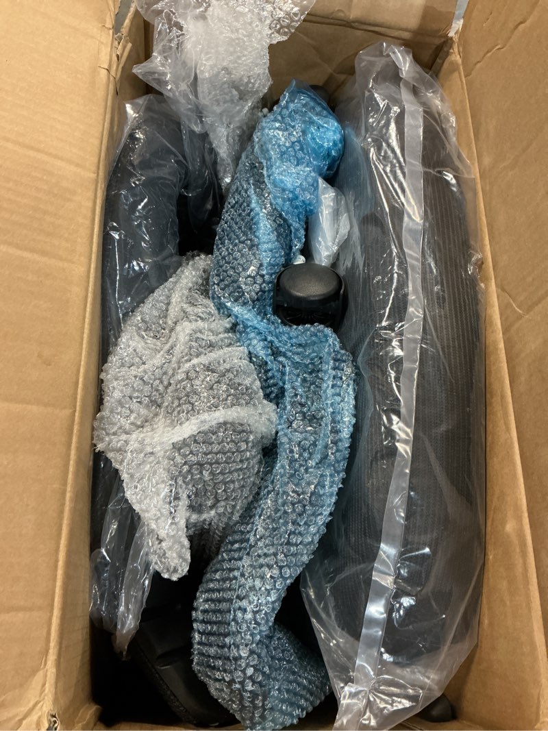 Condition photo showing Good Condition for ergonomic office chair with headrest 3d, mesh office desk chair with adjustable lumbar support, computer chair with flip up armrests, 350lbs capacity - design for home/offices - black