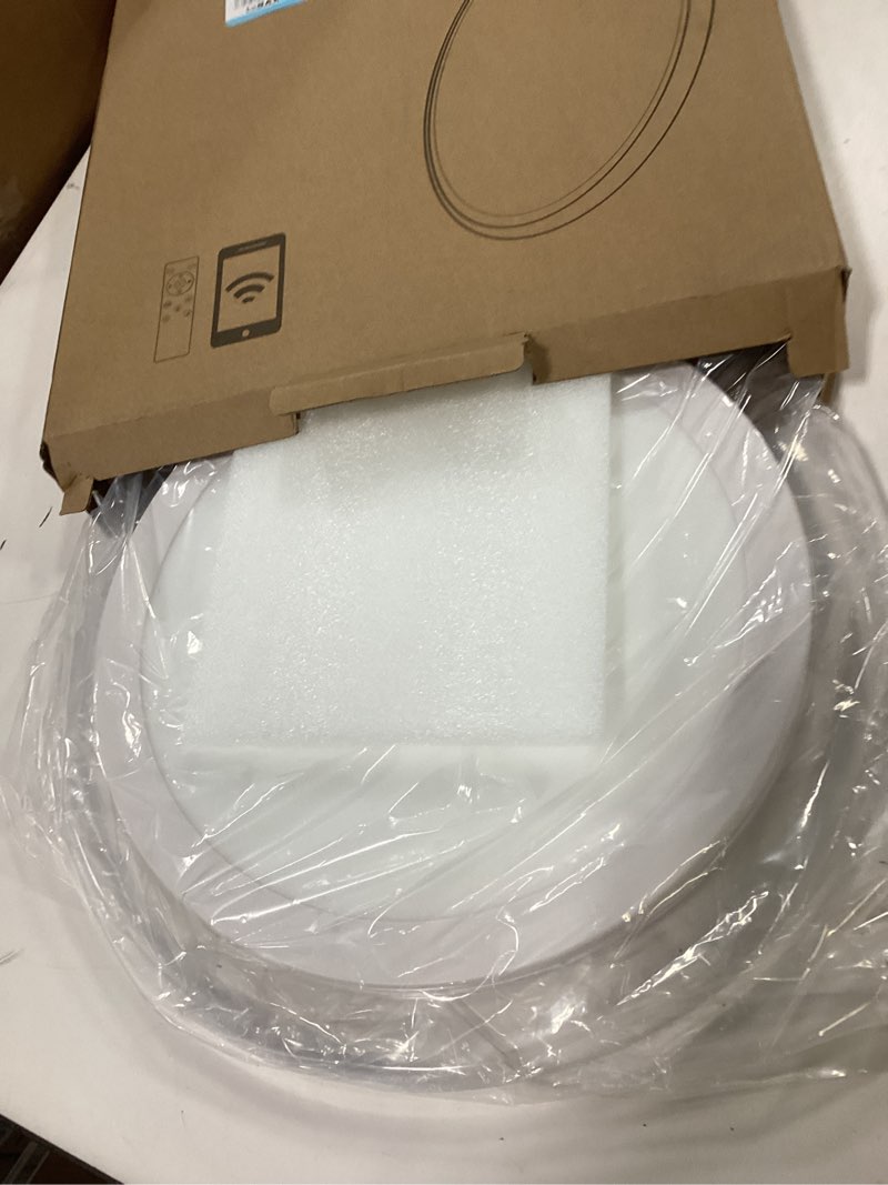 Aphyni 14.2 inch Smart Flush Mount Ceiling Light,RGB LED Ceiling Light Fixture,28W 2800LM Flush Moun