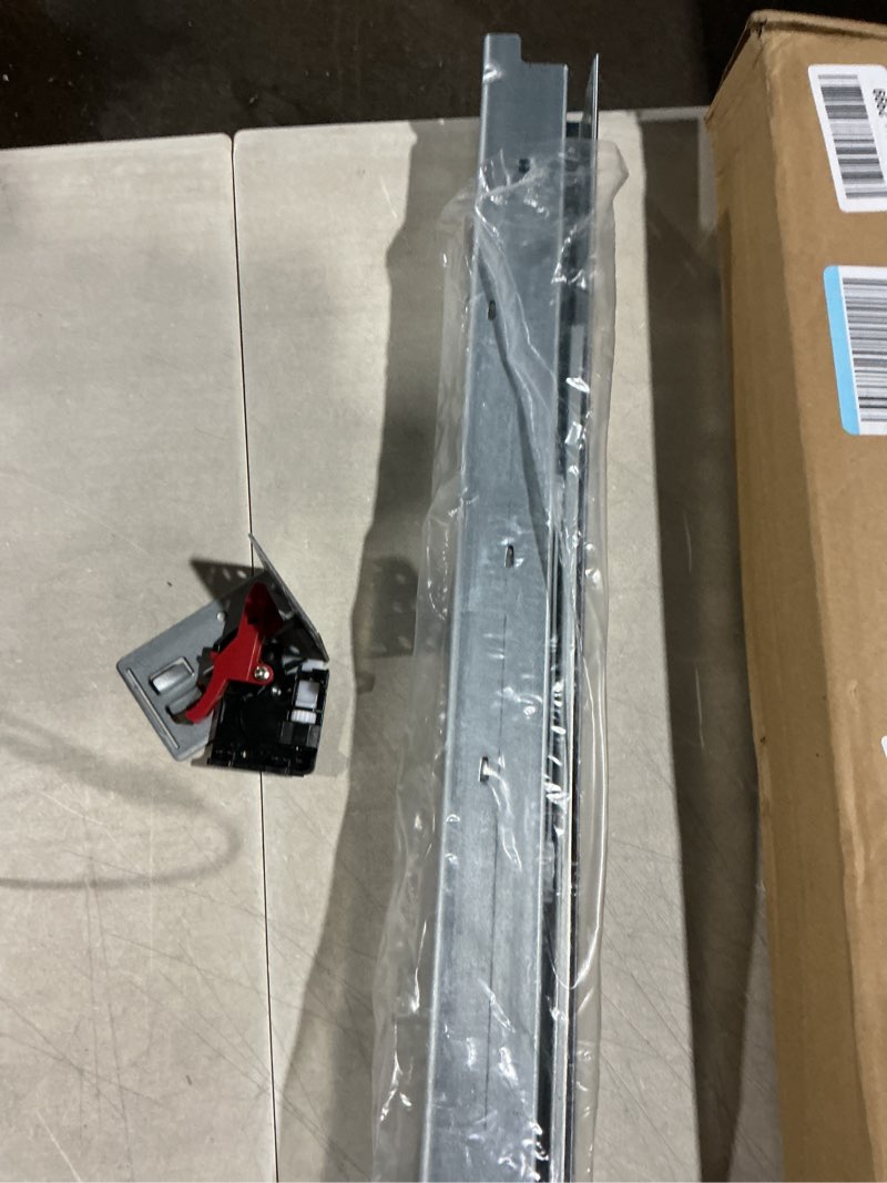 Condition photo showing As Is for shuhang 1 pair undermount drawer slides 21 inch soft close 80 lb load capacity ball bearing hidden bottom mount rails full extension runners with adjustable locking devices and bracket 21 inch 1 pair (silver- undermount soft close)
