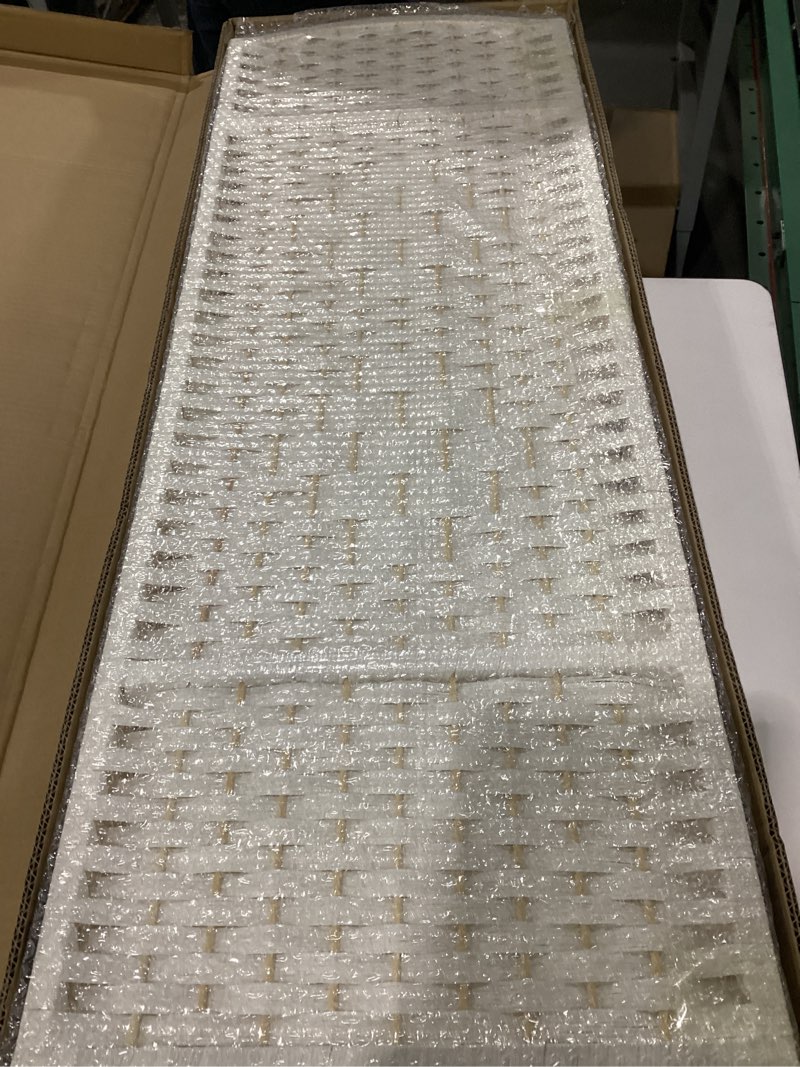 Condition photo showing Good Condition for 3 Panel Rattan Divider Short Room Partition Screen,Double Sided Folding Divider for Room Separation,White,47.2" H x 47.2" W White 3 Panel