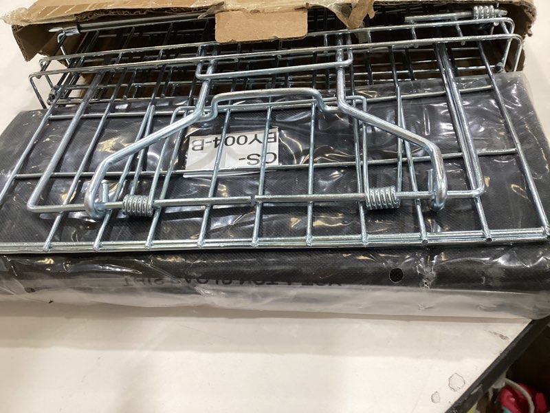 Condition photo showing New/Like New for Live Feral Cat Trap Cage with Cover, Heavy Duty Folding Animal Traps Cage for Stray Cats, Humane Cat Trap for Raccoon, Squirrel, Skunk, Catch and Release - (32 x 10 x 12 inches) Trap Cage + Cover
