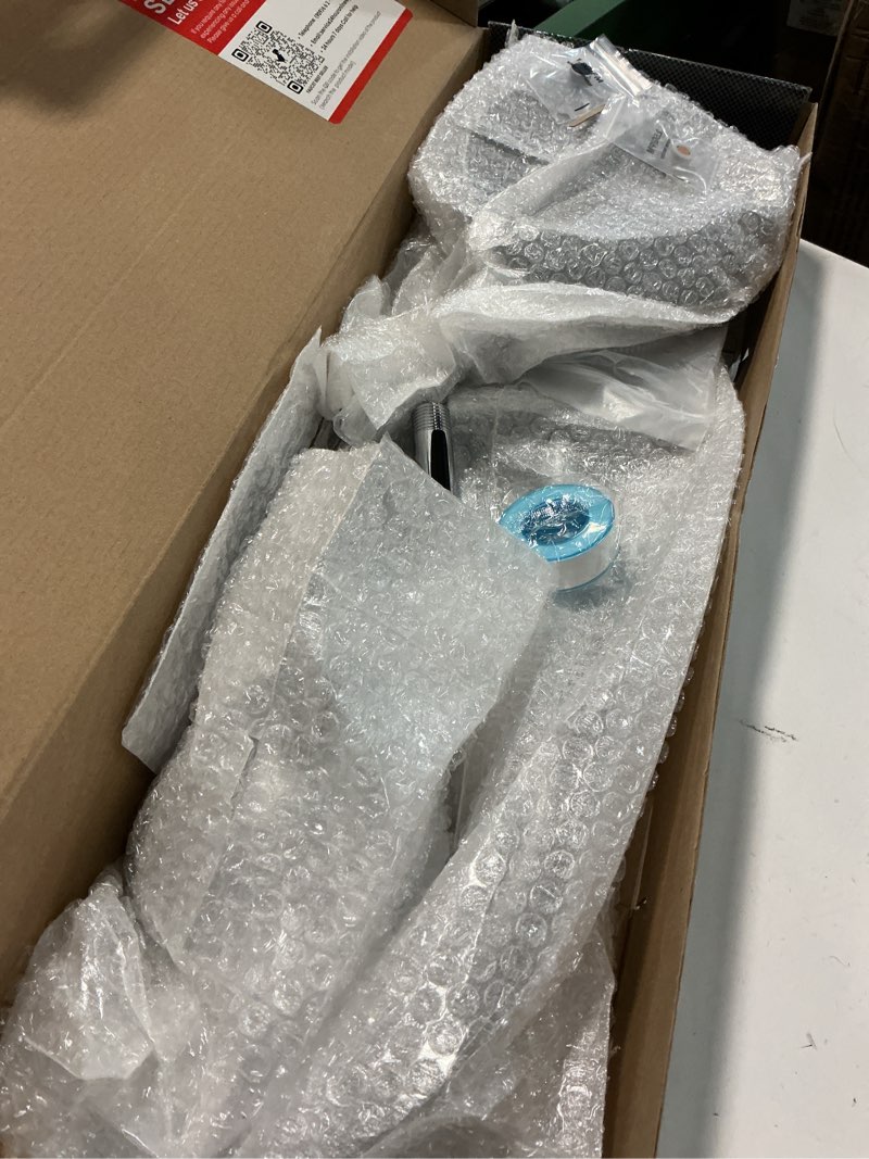 Condition photo showing Good Condition for High Pressure Shower Head with Handheld Shower, 26" Adjustable Height Drill-Free Slide Bar, 3-Way Diverter for Easy Reach, Dual Shower Head Combo Set with 5ft Hose - Chrome