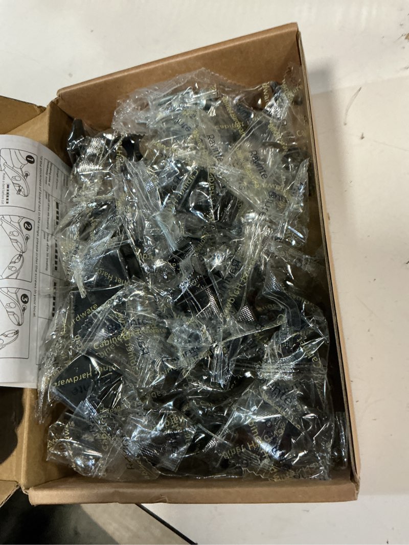 Condition photo showing New/Like New for Matte Black Square Cabinet Knobs for Cabinets and Drawers - Kitchen Hardware, 30 Pack 30 Matte Black