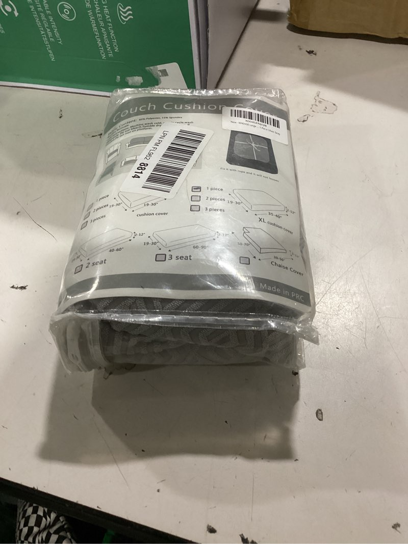 Condition photo showing New/Like New for xineage large couch cushion covers seat cushion cover thick stretch sofa slipcovers 1 piece individual couch covers with elastic bottom(single xl seat cushion/backrest,silver grey) single xl seat cushion/backrest silver grey