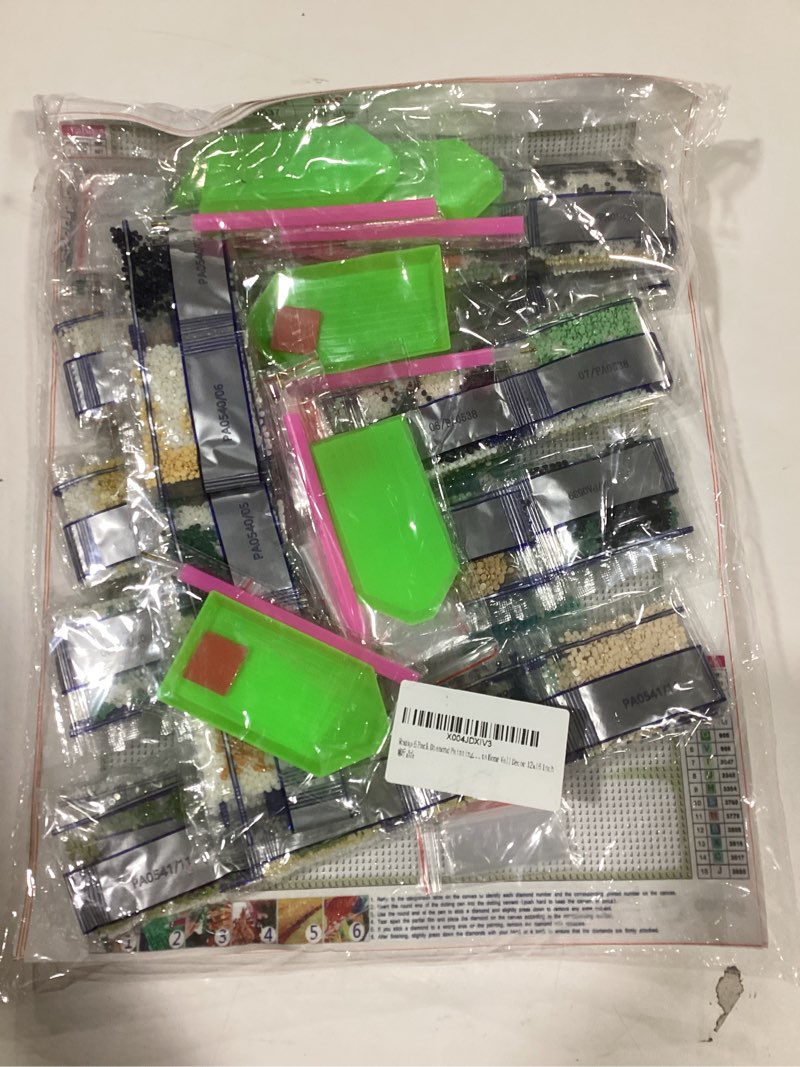 Condition photo showing Good Condition for Rousp 6 Pack Diamond Art Kits for Adults Kids 5D Customized Personalized Blessing Letters AB Diamond Painting Fun Relaxation Stress Relief Craft Set Perfect for Home Decoration and Gifts 12x16 Inches