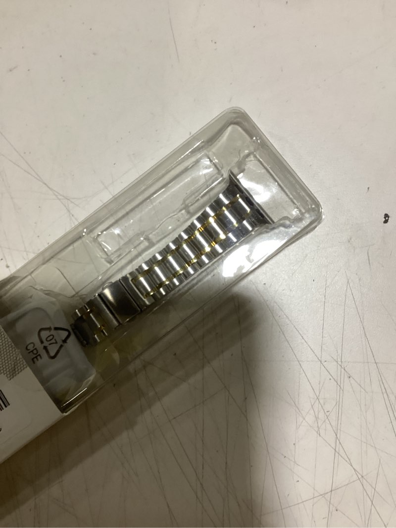 Condition photo showing Good Condition for miohhr solid stainless steel bands compatible with apple watch 38mm 40mm 41mm, metal strap with soft tpu case for iwatch bands series 9 8 7 6 5 4 3 2 1 se se2 se3 women and men, silver/gold silver/gold 38/40/41mm
