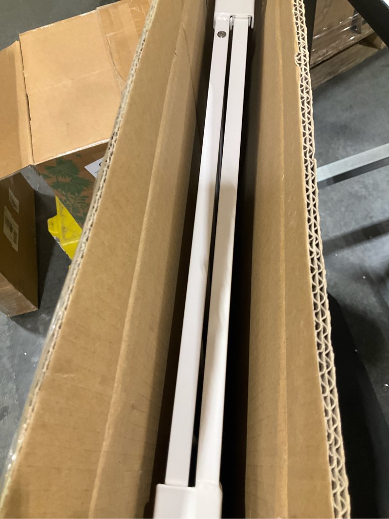 Condition photo showing New/Like New for babelio easy to remove & no bottom bar baby gate, 29-43", 36" h extra tall hardware mounted (drill needed)| wide walk-thru| auto-close safety dog/pet gate for stairs & doorways (white) white 29-43" w, 36" h