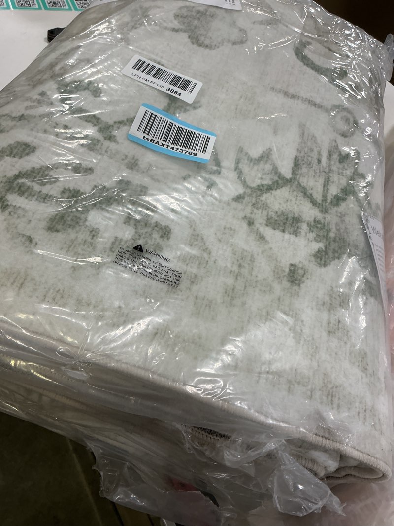 Condition photo showing Good Condition for Deerly Sage Rugs 8x10 for Living Room Soft Non-Slip, Large Vintage Area Rug Retro Tribal Farmhouse Stain Resistant Carpet for Bedroom Dining Room Office Guest Room Sage 8'x10'