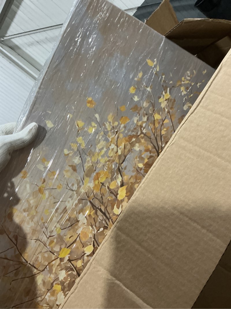 Condition photo showing New/Like New for Large Gold Tree of Life Canvas Wall Art Retro Abstract Tree Decor painting Picture Nordic Golden Plant Flowers Posters Prints for living room Bathroom Bedroom Office Hallway Home Decoration gold 48"L x 24"W