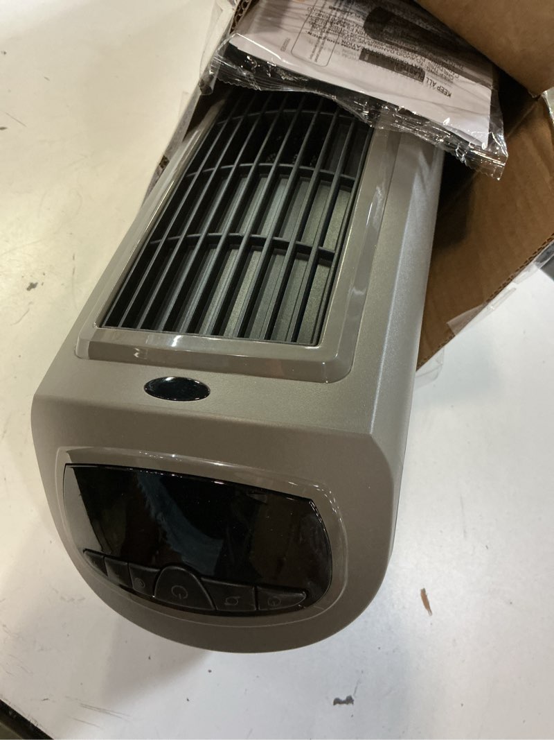 Condition photo showing Good Condition for lasko oscillating digital ceramic tower heater for home with adjustable thermostat, timer and remote control, 23 inches, 1500w, silver, 755320