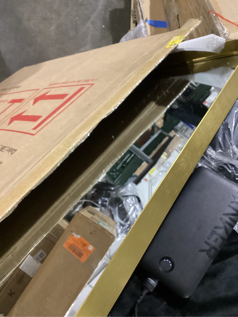 Fabuday Bathroom Mirror Over Sink - 36x30 Inch Mirrors for Bathroom Black Metal Framed Mirror, Rectangle Brushed Black Vanity Mirror for Restroom, Farmhouse, Entryway, Home Office 36\"L x 30\"W 