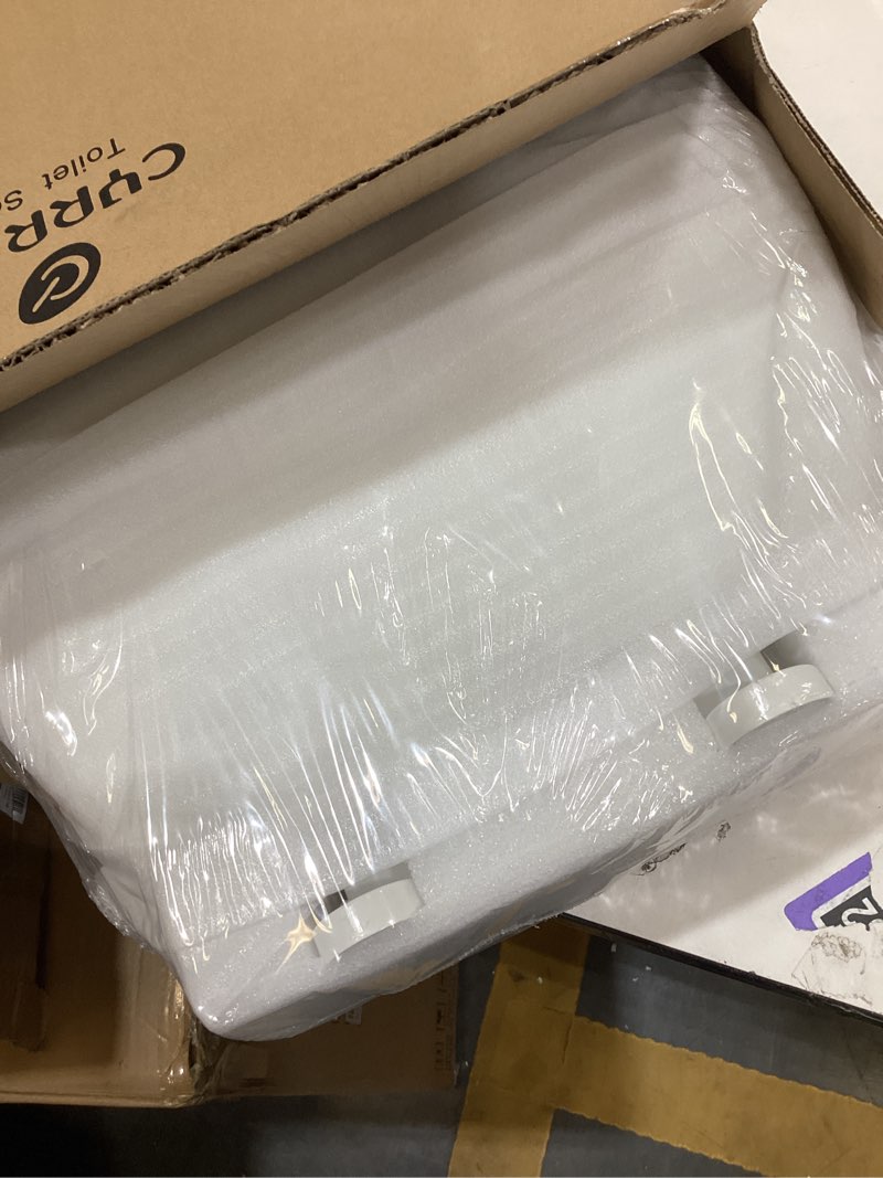 Condition photo showing Good Condition for CYRRET 3 Inch Elevated Toilet Seat Riser, Raised Toilet Seat Enlongated Bowl (18.5") for Elderly and Seniors, Durable Plastic, Slow Close, Safety Bathroom Assist Device, Easy Installation, White