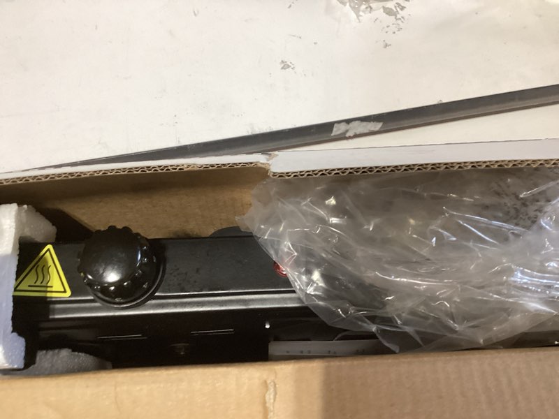 Condition photo showing Good Condition for countertop double cast iron burner 1800 watts electric hot plate with adjustable temperature 6.1" cooktop for dorm, office, home, camp, compatible for all cookwares double 6.1" + 6.1" heating plate