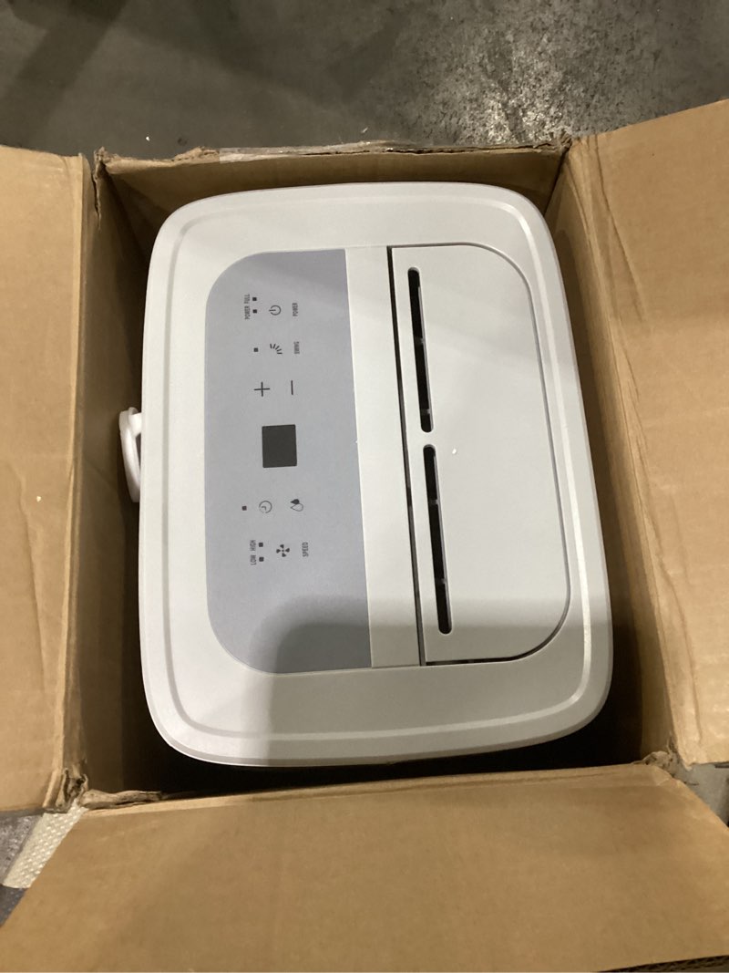 Condition photo showing As Is for not tested waykar 80 pints 2025 energy star dehumidifier for spaces up to 5,000 sq. ft for basement and home, large room with drain hose and 1.14 gallons water tank 80 pints 5000 sq. ft