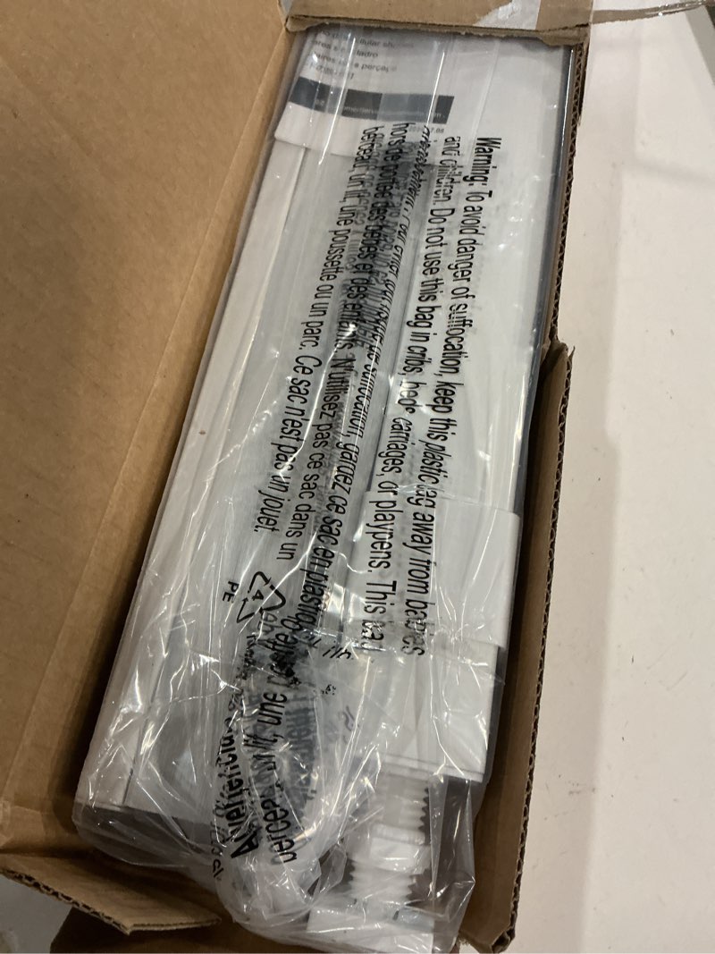 Condition photo showing New/Like New for lazblinds no tools no drill cordless cellular shades, blackout light blocking honeycomb shades for home, thermal insulation blinds for windows, 19" w x 36" h, white blackout-white 19" w x 36" h