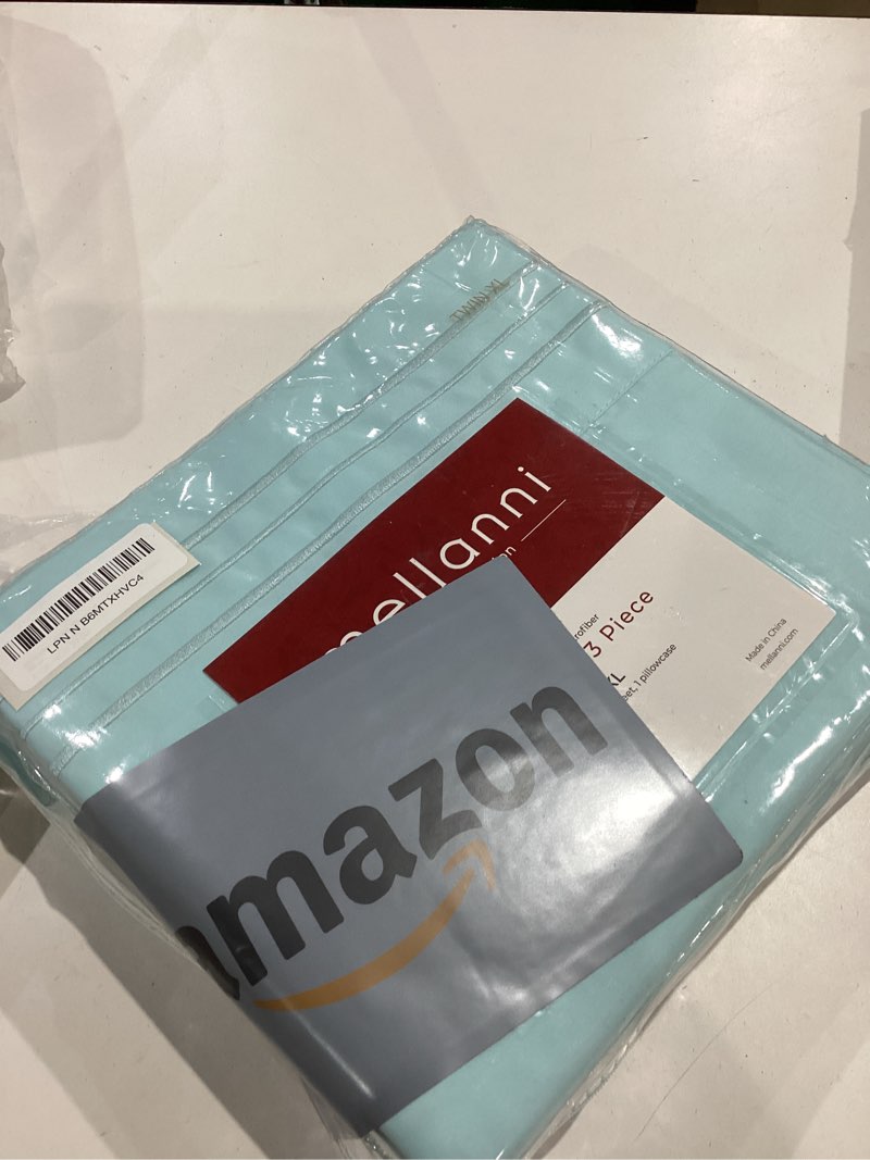 Mellanni Twin XL Sheets Set - 3 PC Iconic Collection Bedding - Hotel Luxury, Extra Soft, Cooling Bed