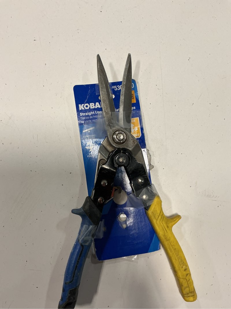 Condition photo showing As Is for kobalt 60crv straight long cut snips