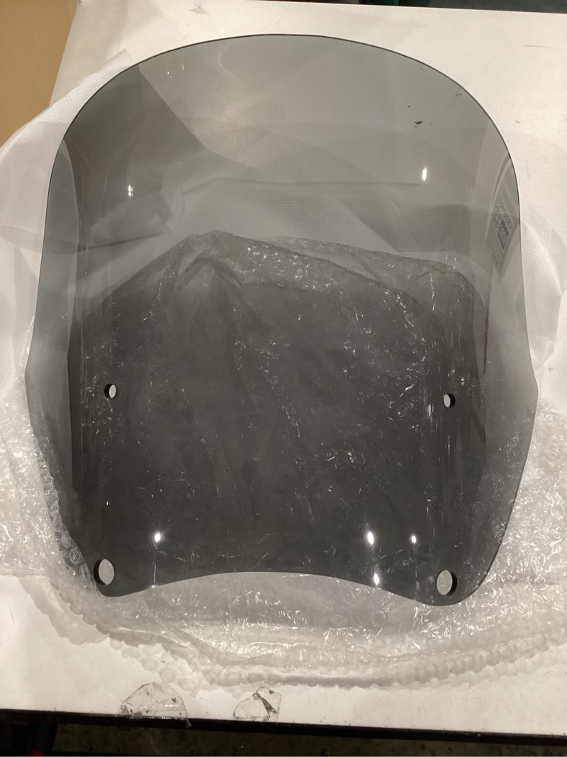 Condition photo showing Good Condition for similar ))motorcycle windshield deflector with bracket double bubble windscreen fit for triumph bonneville t100 t120 2016-2024 wind shield screen visor flyscreen, carbon fiber