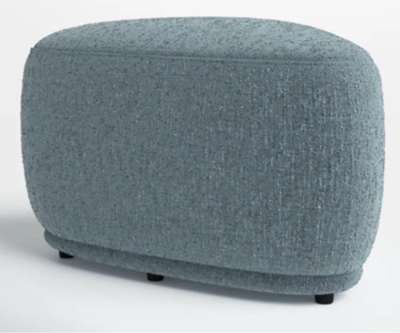 Adna 26.5'' Triangular Upholstered Ottoman