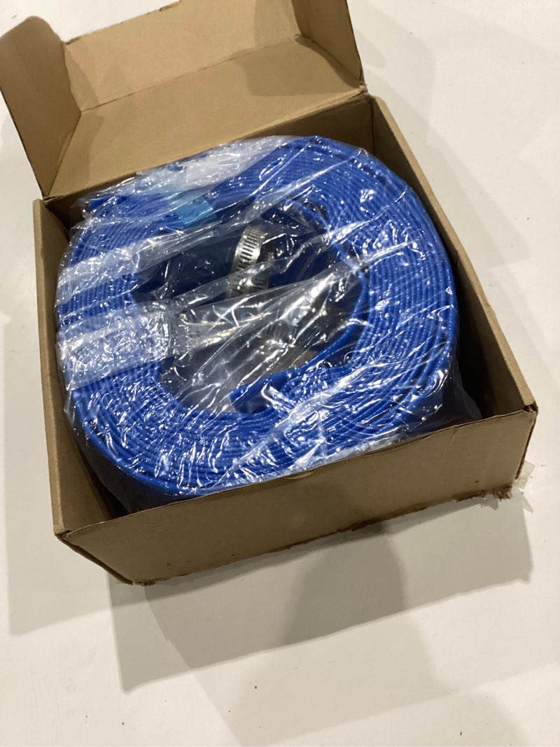 Condition photo showing Good Condition for 2 inches x 25 ft heavy-duty pvc swimming pool backwash hose, reinforced discharge hose with clamp for swimming pools, blue 2 inch x 25 ft