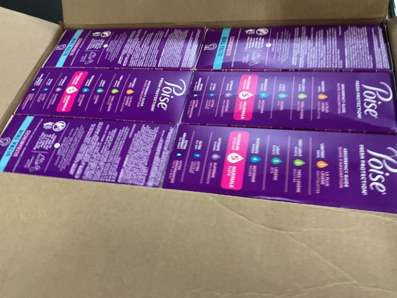 Condition photo showing New/Like New for Poise Daily Liners, Incontinence Panty Liners for Bladder Leaks, 2 Drop Very Light Absorbency, Long Length, 176 Count of Pantiliners (4 Packs of 44), Packaging May Vary Long Length 176